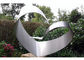 Simple Design Stainless Steel Outdoor Sculpture , Brushed Modern Metal Outdoor Sculptures