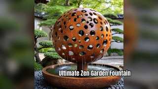 ประติมากรรมน้ำพุทรงกลม Corten Steel, การออกแบบน้ำตกยอดนิยม, คุณลักษณะน้ำของสวนเซน