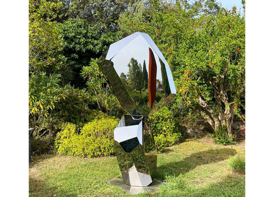 ราคาดี ภูมิทัศน์โลหะประติมากรรมศิลปะนามธรรมสแตนเลสขัดเงาที่ทันสมัย ออนไลน์