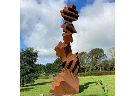 ราคาดี สวนศิลปะโลหะที่กำหนดเอง Corten Steel Stack Sculpture ออนไลน์