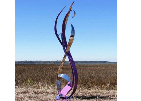 ราคาดี ประติมากรรมริบบิ้นสแตนเลสศิลปะโลหะสมัยใหม่ขนาดที่กำหนดเอง ออนไลน์