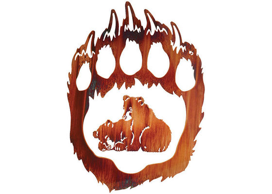 ราคาดี ลูกหมีขี้เล่นสองตัวศิลปะผนังโลหะที่ไม่เหมือนใครประติมากรรมตกแต่งผนังโลหะ ออนไลน์