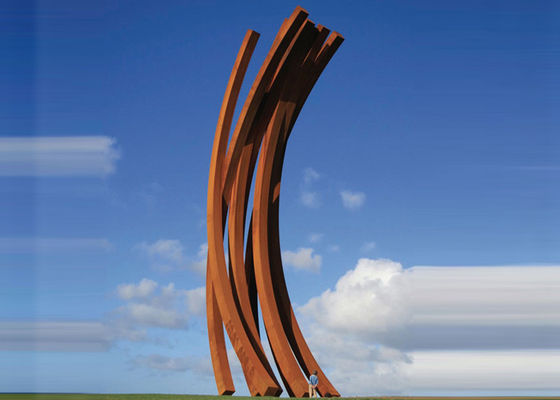 ราคาดี ดินปั้นกลางแจ้งโลหะประติมากรรมศิลปะสมัยใหม่ประติมากรรมโลหะความสูง 27m ออนไลน์