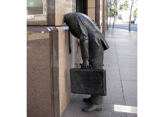 ราคาดี ขนาดจริง ศิลปะถนนกลางแจ้งที่ทันสมัย การโยง พระปั้นชายทองแดง ออนไลน์