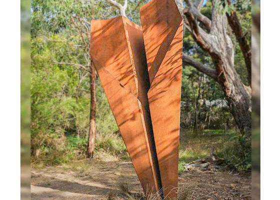 ราคาดี ขนาดตามสั่ง โลหะเกรด อาร์ต สวน Corten Steel Origami รูปปั้นเครื่องบินพับ ออนไลน์