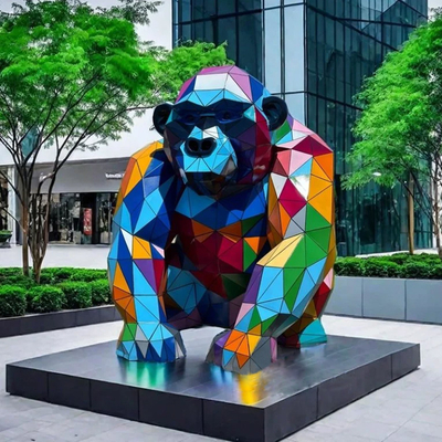 ราคาดี ประเทศจีน การประดับรูปปั้น การตัดเลเซอร์ สแตนเลสรูปปั้นลิง ออนไลน์