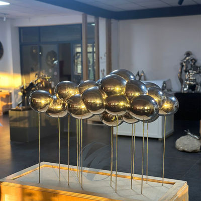 ราคาดี รูปปั้นรูปเมฆแบบอับสราคต์แบบเสร็จจากกระจกสแตนเลส ออนไลน์