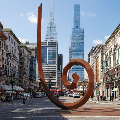 ราคาดี งานศิลปะโลหะสนิมขนาดใหญ่ กลางแจ้ง สวนเมือง ทัศนศิลป์สภาพแวดล้อม ออนไลน์