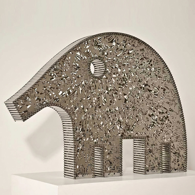 ราคาดี เหรียญช้างดอกเหล็ก ภาพปั้นสัตว์เสมอกลางจากสแตนเลส สําหรับพื้นที่ภายในและภายนอก ออนไลน์