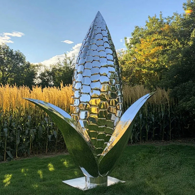 ราคาดี เครื่องประดับกลางแจ้งโลหะหรู เครื่องประดับข้าวโพดเหล็กไร้ขัด ออนไลน์