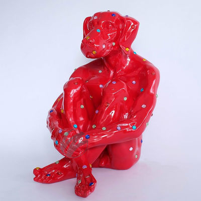 ราคาดี รูปปั้นสุนัขเพชรสมัยในเส้นใยแก้ว สิ้นงานศิลปะที่น่าจับตาสําหรับตกแต่งสวนโรงแรมสํานักงาน ออนไลน์