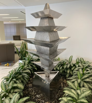 ราคาดี ประติมากรรมน้ำพุสแตนเลสสำหรับตกแต่งสวนกลางแจ้ง ออนไลน์