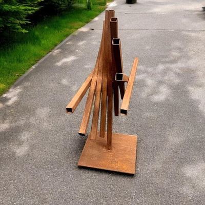 ราคาดี โรงงานผลิตประติมากรรมโลหะคอร์เทนสตีลสำหรับตกแต่งสวนกลางแจ้ง ออนไลน์