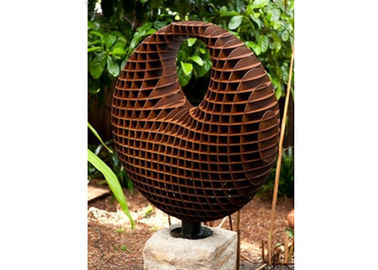 ราคาดี รูปปั้น Corten Steel ตกแต่งรังผึ้ง, ประติมากรรมสวนโลหะสนิม ออนไลน์