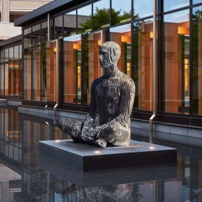 ราคาดี ประติมากรรมรูปปั้นบุคคลหายตัวไปขนาดเท่าตัวจริง ศิลปะสมัยใหม่นามธรรมสแตนเลส ออนไลน์