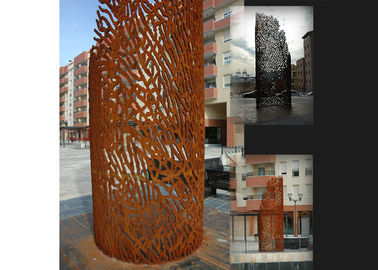 ราคาดี โลหะแกะสลักเลเซอร์ Corten Steel Sculpture, ประติมากรรมสวนโลหะสนิม ออนไลน์