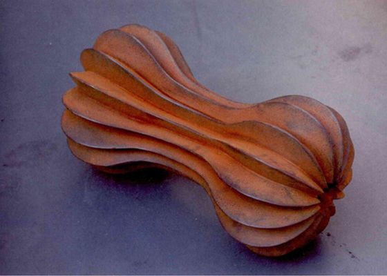 ราคาดี ตกแต่งในร่มโลหะ Corten เหล็กประติมากรรมสนิมหัตถกรรมรูปร่างดัมเบล ออนไลน์