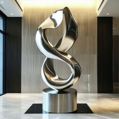 ราคาดี Contemporary Indoor/Outdoor Decoration Stainless Steel Infinity Loop Sculpture ออนไลน์