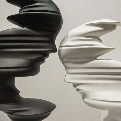 ราคาดี Custom Decorative  Fiber Glass Sculpture Abstract Life Size Sculpture Metal  Statue ออนไลน์