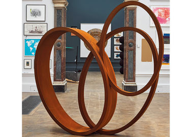 ราคาดี งานฝีมือศิลปะขนาดใหญ่ที่ทันสมัยริบบิ้น Corten สวนเหล็กประติมากรรมประติมากรรมโลหะร่วมสมัย ออนไลน์