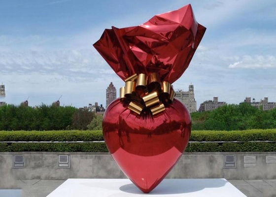 ราคาดี เหล็กกล้าไร้สนิมกลางลูกกวาดสำหรับตกแต่งสวนประติมากรรมชุบไทเทเนียมขนาดใหญ่ ออนไลน์