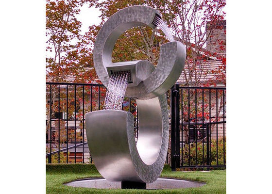 ราคาดี Trielements ออกแบบตีสแตนเลสกลางแจ้งน้ำพุสำหรับตกแต่งสวน ออนไลน์