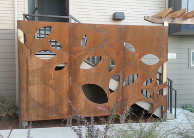ราคาดี หน้าจอทางเข้า Corten Steel 3.0 มม. หนาสวนประติมากรรม Corten Steel Screen ออนไลน์
