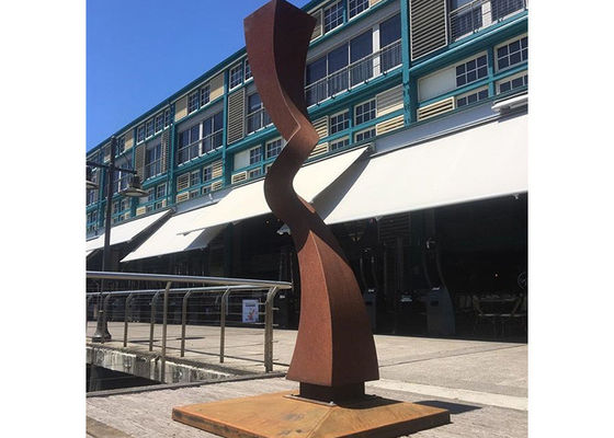 ราคาดี ตกแต่งกลางแจ้ง Corten Steel Sculpture Abstract Shape Garden Sculpture ออนไลน์