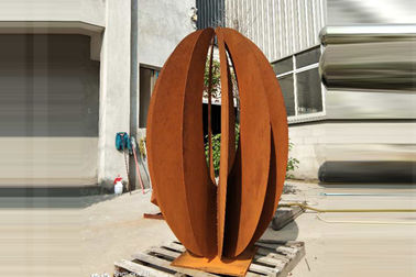 ราคาดี Corten ภูมิกลางแจ้งตกแต่งสวนประติมากรรมเหล็กสนิมตามธรรมชาติเสร็จสิ้น ออนไลน์