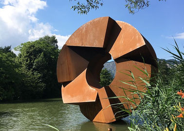 ราคาดี การตีขึ้นรูป Corten Steel Sculpture, Urban Landscape Rusty Sculpture Sculpture ออนไลน์