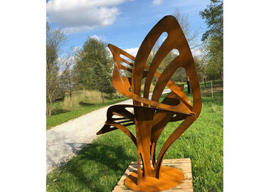 ราคาดี สนิมศิลปะสมัยใหม่โลหะประติมากรรมกลางแจ้งบทคัดย่อ Corten Steel Garden Decorative ออนไลน์