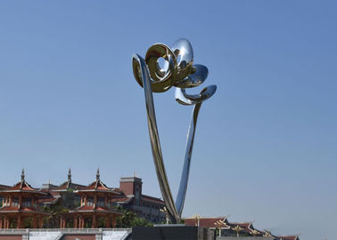 ราคาดี สแตนเลสประติมากรรมสมัยใหม่ออกประตูนามธรรมกระจกขัด ออนไลน์