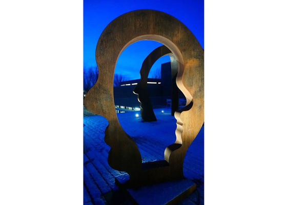 ราคาดี ประติมากรรมศิลปะ Corten Steel Metal Garden ขนาดใหญ่สำหรับกลางแจ้ง ออนไลน์