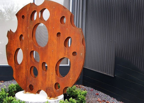 ราคาดี รูปปั้นตกแต่งสวน Corten Steel สูง 200 ซม. นามธรรม ออนไลน์