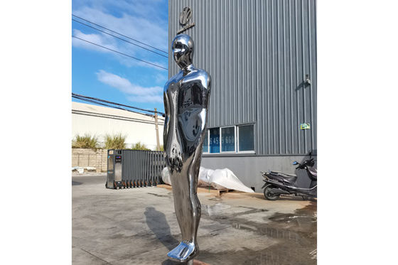 ราคาดี ความสูง 200 ซม. สแตนเลส 316L Naked Man Sculpture ออนไลน์