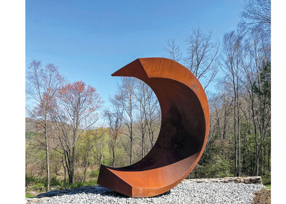 ราคาดี ประติมากรรมดวงจันทร์ Corten Steel สูง 250 ซม. สำหรับตกแต่งสวน ออนไลน์