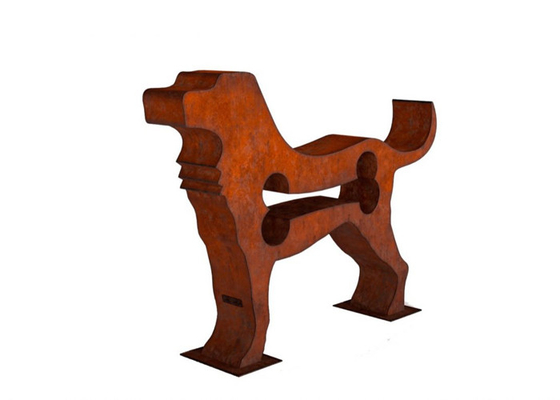 ราคาดี ประติมากรรมสุนัข Corten Steel ขนาด 150 ซม. สนิมสำหรับสวน ออนไลน์