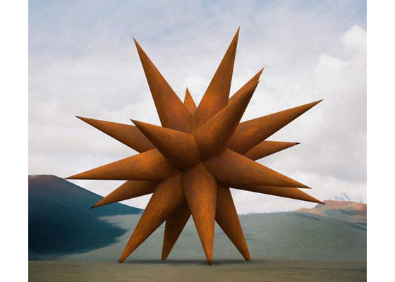 รูปปั้นดาวเหล็ก Corten ขนาดใหญ่สำหรับตกแต่งคริสต์มาส