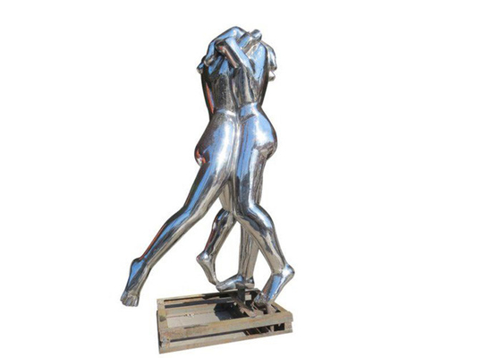 Modern Art Forged Stainless Steel Hand Sculpture Mirror ขัดเงา