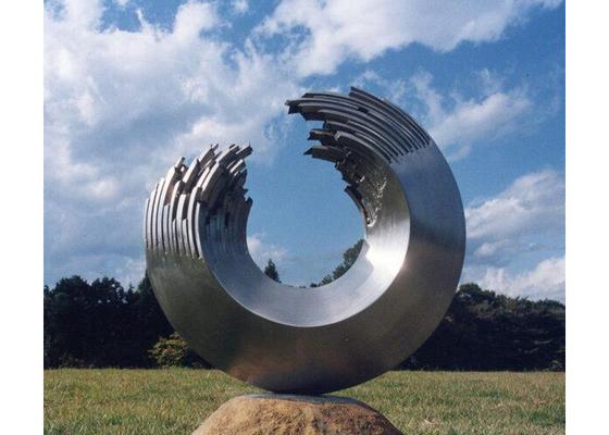 ราคาดี ขนาดที่กำหนดเอง Modern Garden Metal Art ประติมากรรมวงกลมสแตนเลส ออนไลน์