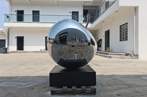 ราคาดี โมเดิร์นผลไม้สแตนเลสขัดสวน Apple Sculpture สูง 145 ซม ออนไลน์