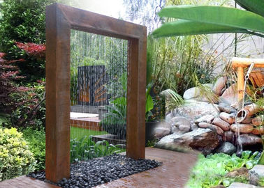 ราคาดี Corten Steel Rain Curtain Water คุณสมบัติม่านน้ำน้ำพุขนาดแตกต่างกัน ออนไลน์