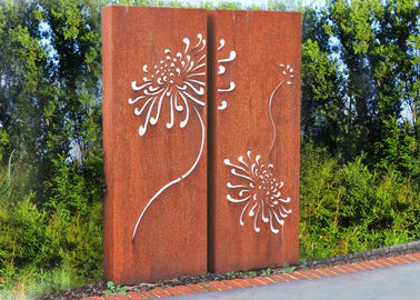 ราคาดี Corten Steel ประติมากรรมผนังโลหะสำหรับตกแต่งในร่มกลางแจ้งความสูง 120 ซม ออนไลน์