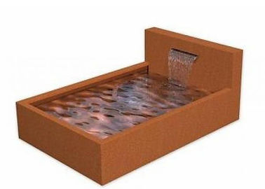 ราคาดี น้ำตก Corten Steel สไตล์โมเดิร์น, บ่อเหล็ก Corten คุณสมบัติการกัดกร่อนที่เสถียร ออนไลน์