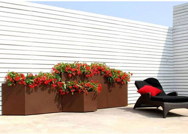 ราคาดี โมเดิร์นสี่เหลี่ยมสนิม Corten เหล็กชาวไร่ป้องกันการกัดกร่อนออกแบบคลาสสิก ออนไลน์
