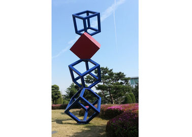 ราคาดี Cube Garden สแตนเลสขนาดใหญ่ประติมากรรมประติมากรรมโลหะศิลปะกลางแจ้ง ออนไลน์