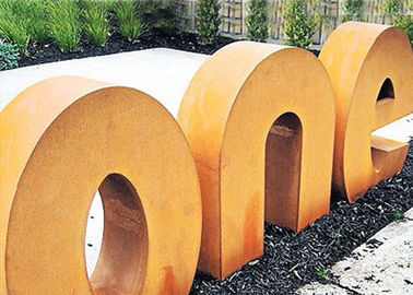 ราคาดี สไตล์โมเดิร์น Corten Steel ตัวอักษรประติมากรรมประติมากรรมโลหะกลางแจ้งสวนศิลปะ ออนไลน์