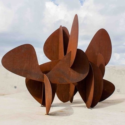 ภาพประกอบการตกแต่งกลางแจ้ง Corten Custom รูปปั้นสนิม