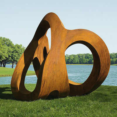 ราคาดี Custom Weathering Steel Outdoor Abstract Sculpture for Landscape from Professional Sculpture Factory ออนไลน์