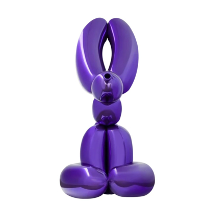 ราคาดี Custom Commercial Sculpture Purple Balloon Bunny Fiberglass Sculpture ออนไลน์